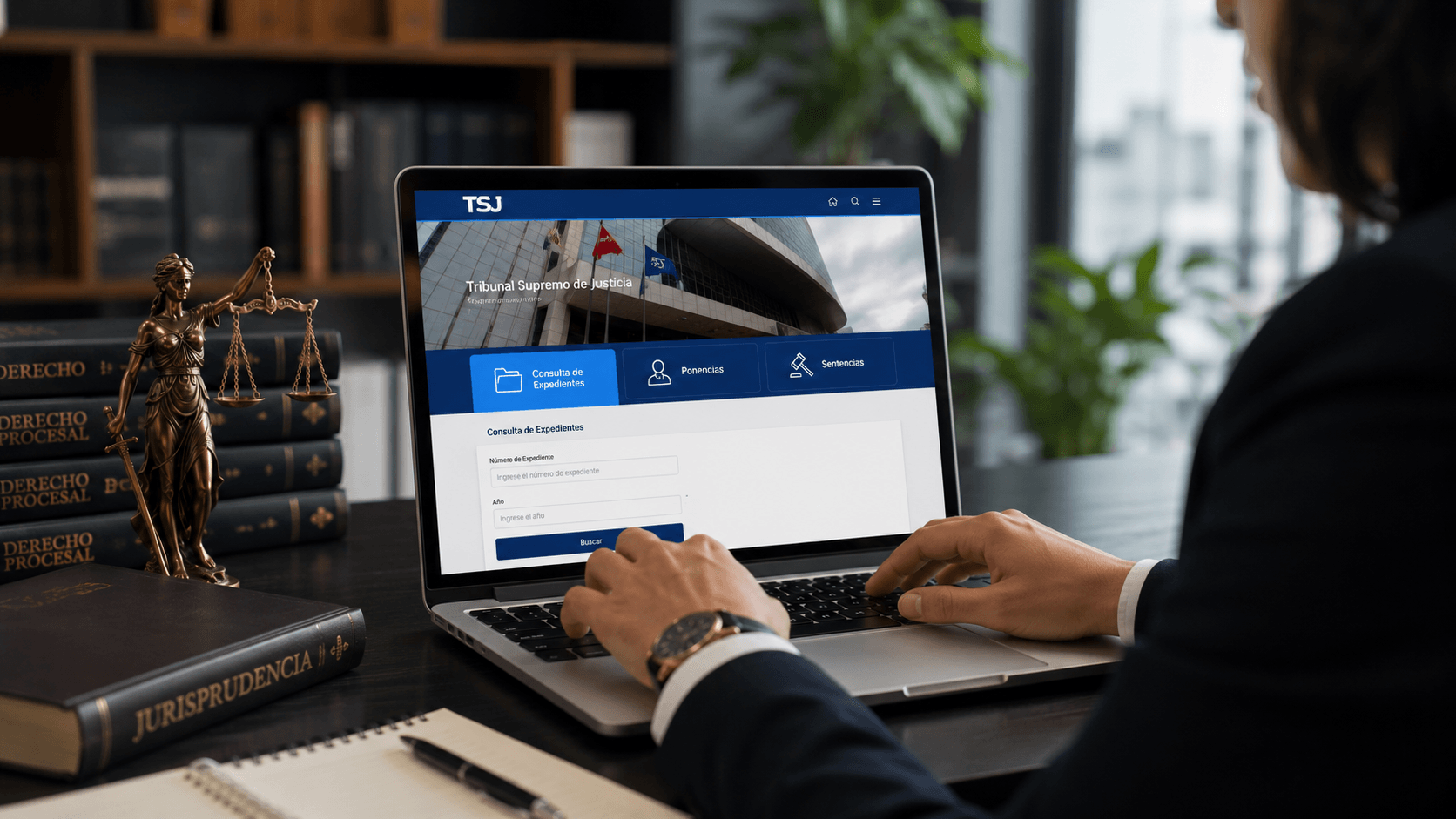 Cómo consultar un expediente del TSJ por internet (guía práctica)
